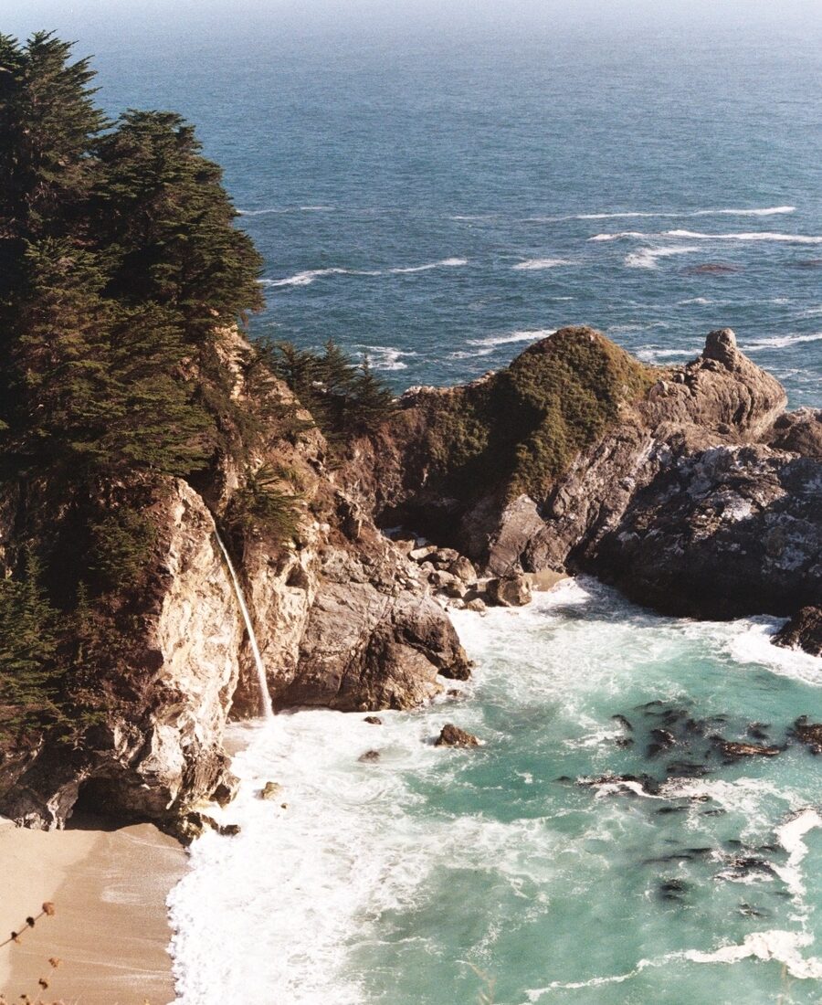 Big Sur coastline at golden hour